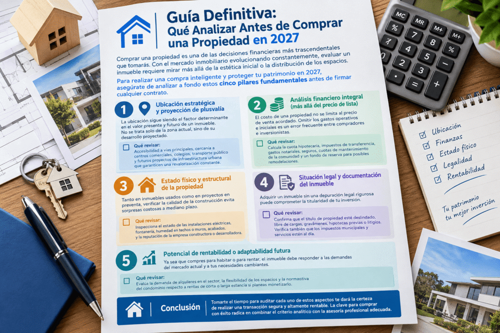 LOS 5 PILARES DE LA DEBIDA DILIGENCIA INMOBILIARIA (2027)